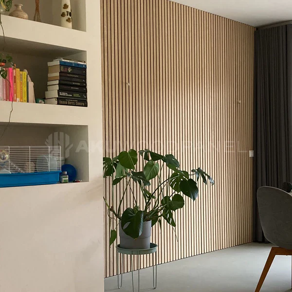 Akustikpaneele Natürliche Eiche | XL 300 cm x 60 cm | Dreiseitig Echtholzfurnier - Image 6