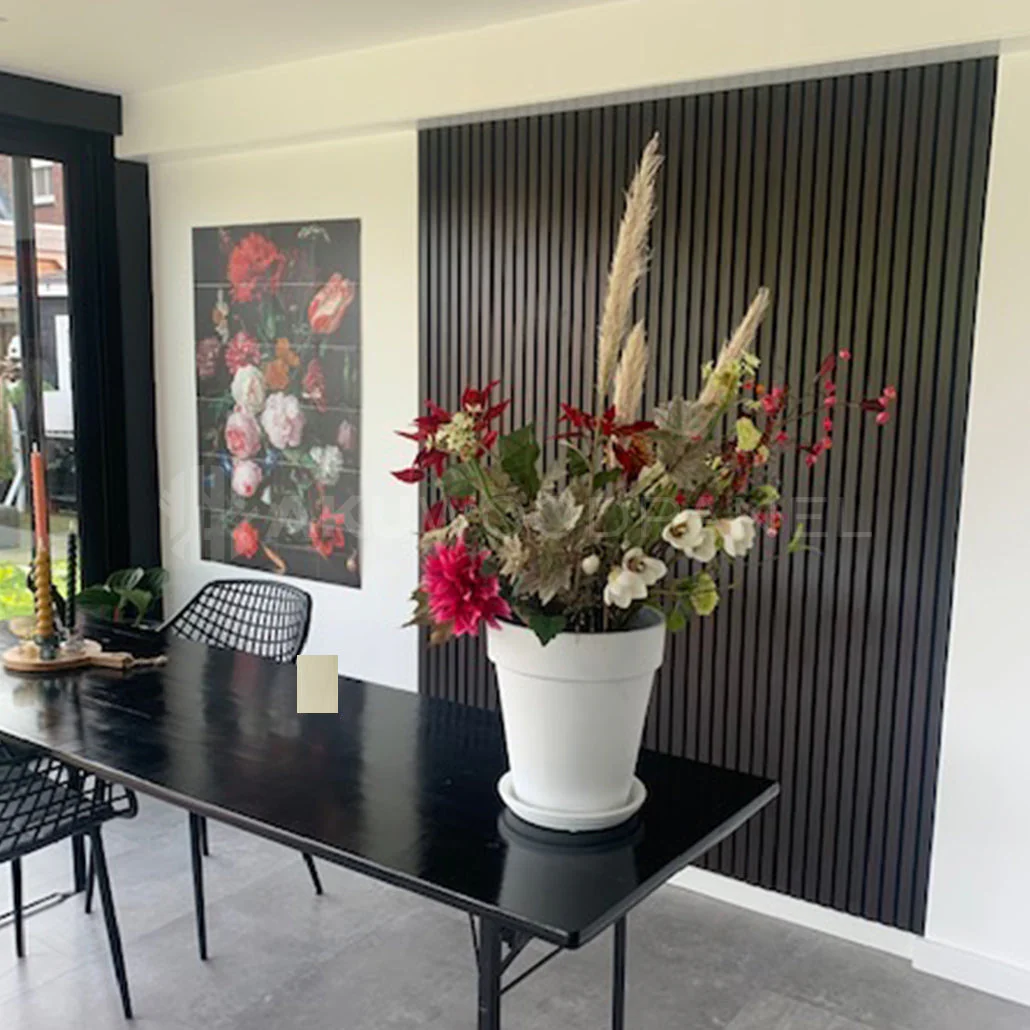 Akustikpaneele Schwarze Eiche | XL 300 cm x 60 cm | Dreiseitig Echtholzfurnier - Image 9