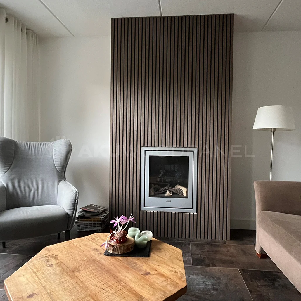 Akustikpaneele Walnuss | XL 300 cm x 60 cm | Dreiseitig Echtholzfurnier - Image 5